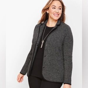 Talbots Black and Gray Blazer